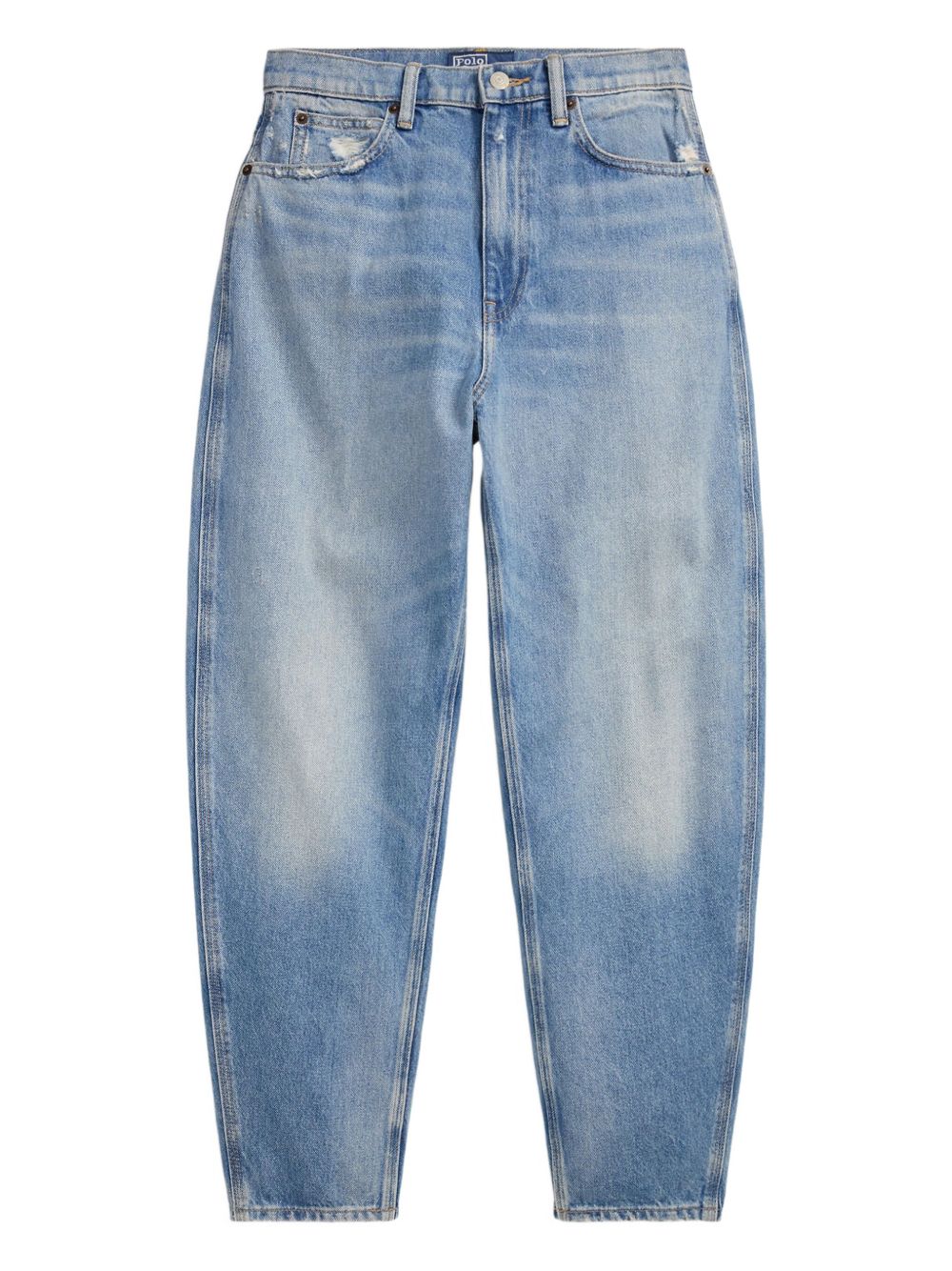 Light-wash distressed jeans - Blue