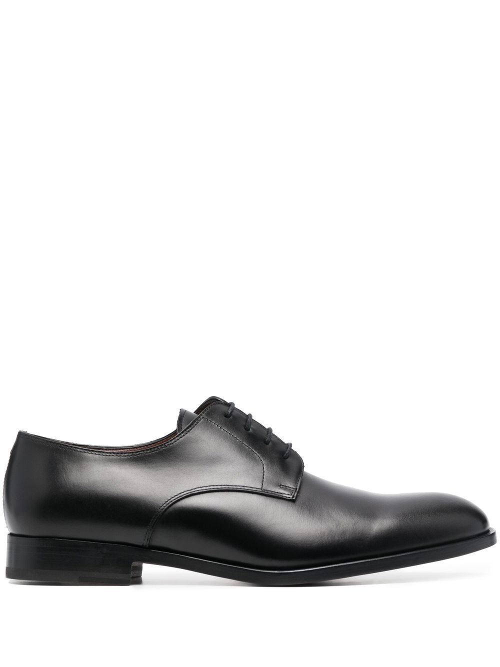 Lace-up leather derby shoes - Black