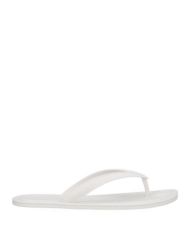 Man Toe strap sandals White