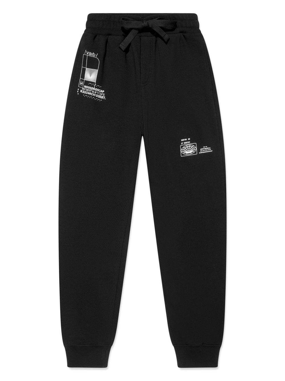 DGVIB3 cotton track pants - Black
