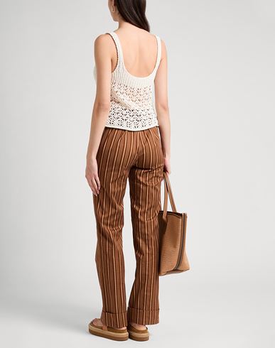 Nenè Woman Pants Brown Size 6 Cotton, Elastane