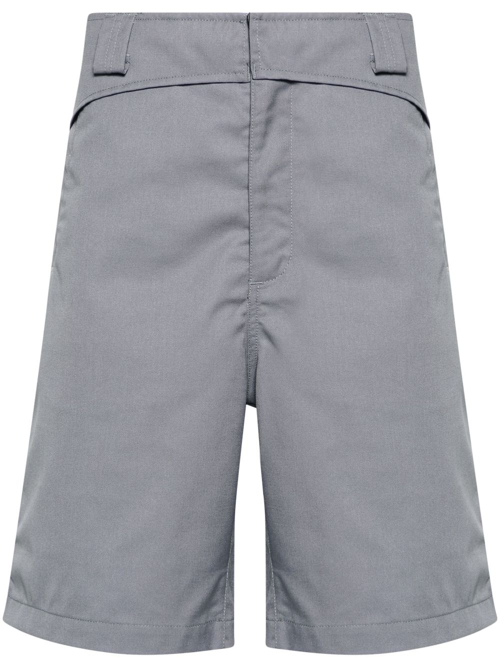 Folded Belt bermuda shorts - Grey