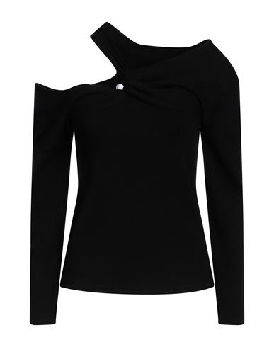 Woman Sweater Black Size L Viscose, Polyester