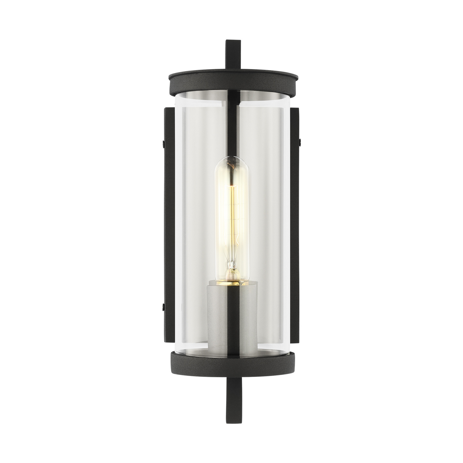 Visual Comfort Studio Eastham Outdoor Wall Light in Textured Black by Chapman & Myer