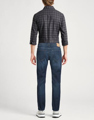 Man Jeans Blue Size 32 Cotton, Elastomultiester, Elastane