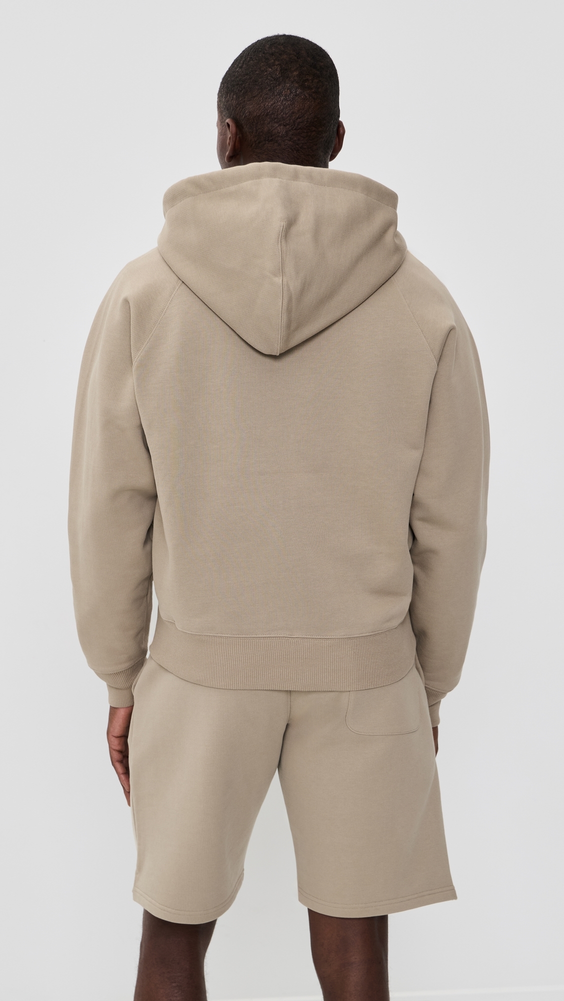 ADC Zip Hoodie Beige Taupe