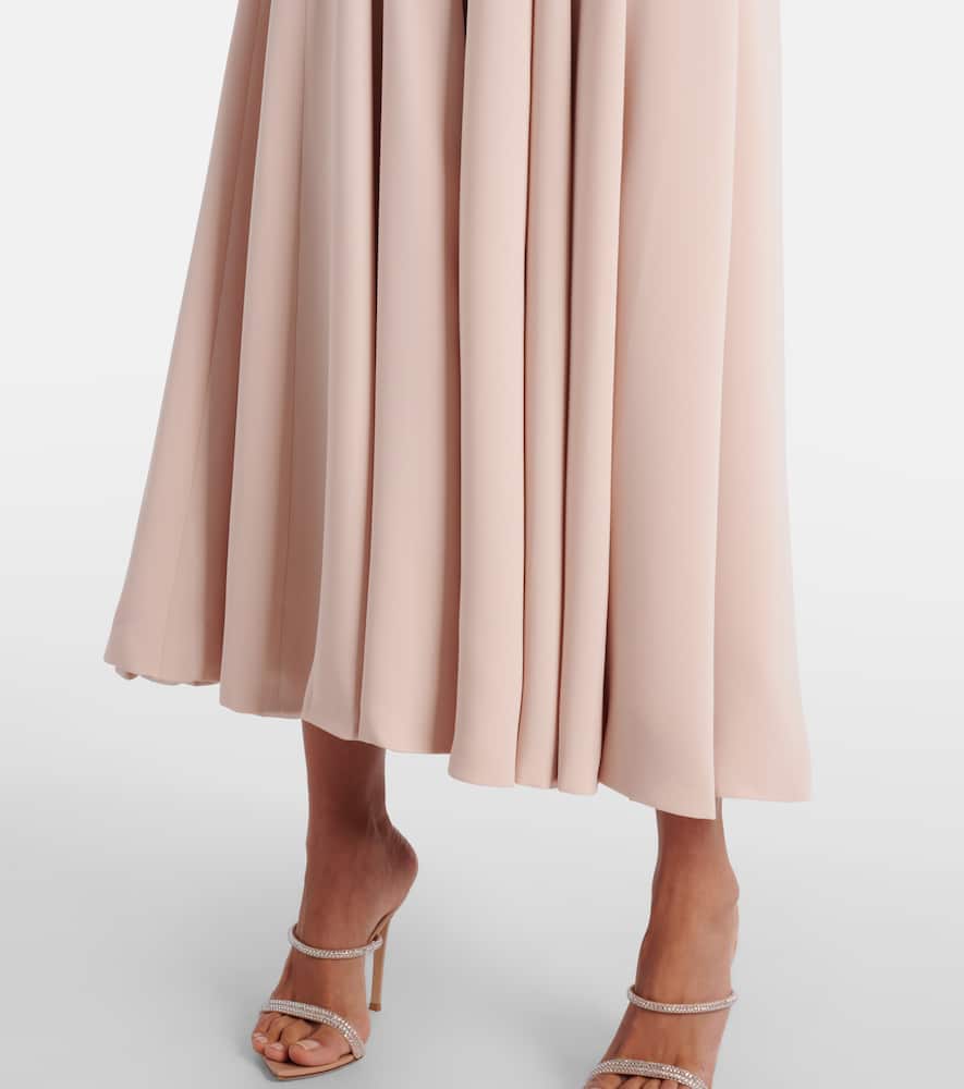 Aldina crystal-embellished crêpe midi dress