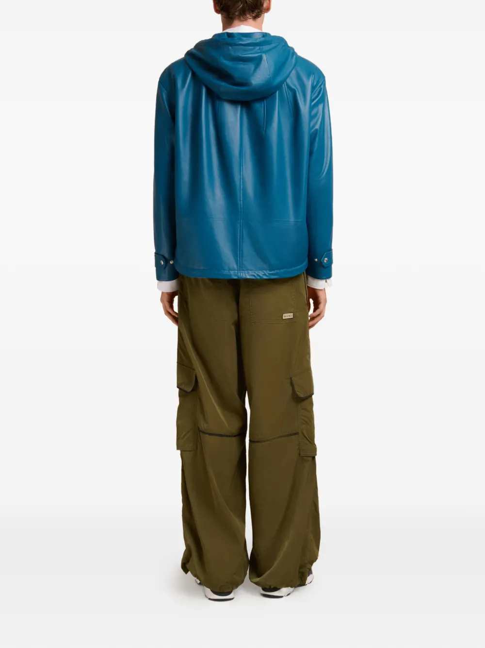 Marni Hooded Leather Jacket
