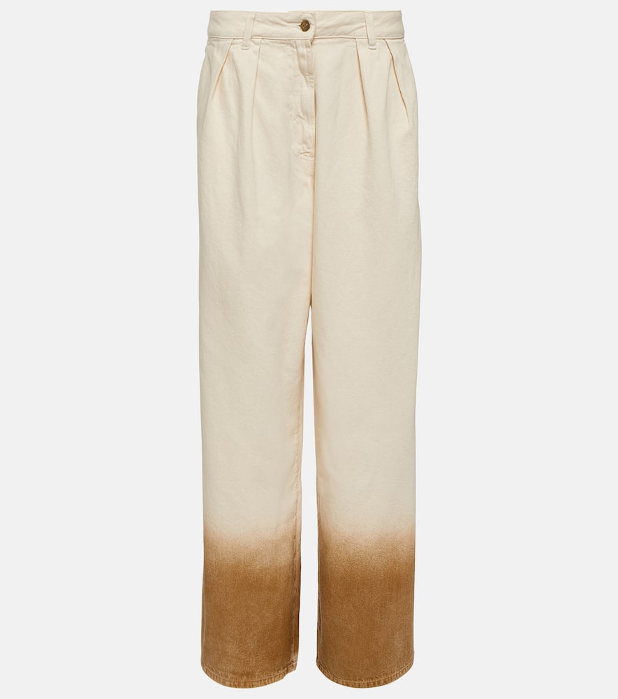 High-rise wide-leg jeans