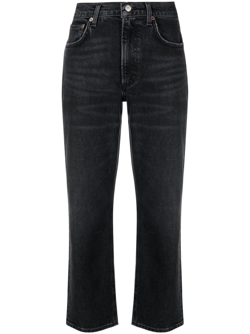 Kye cropped straight-leg jeans - Grey