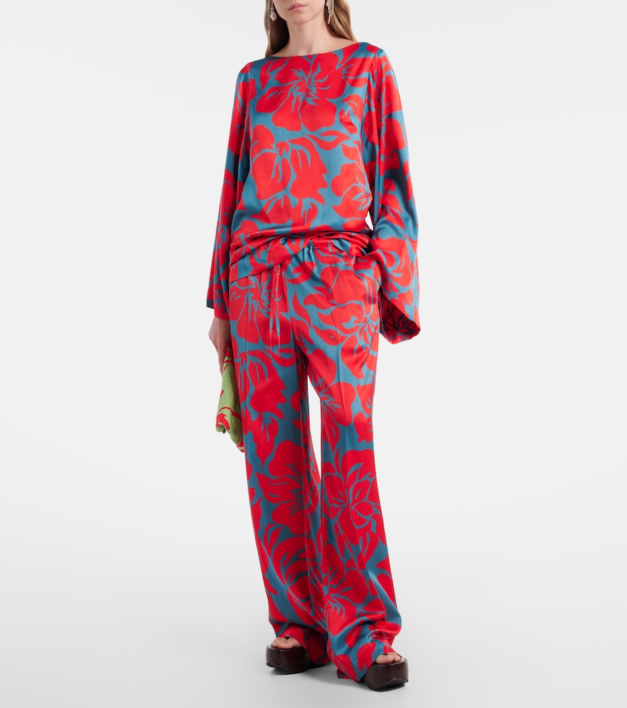 Floral palazzo pants