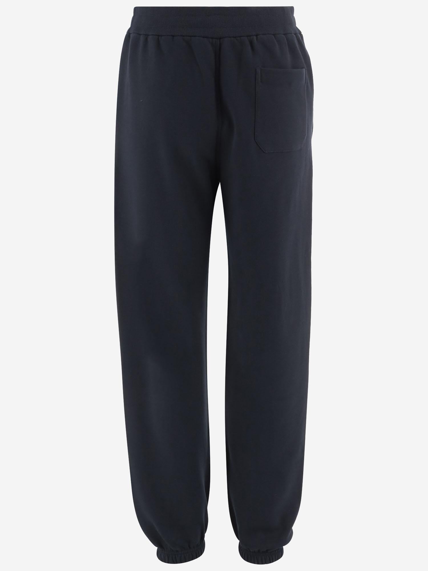 Cotton Logo Joggers — Navy