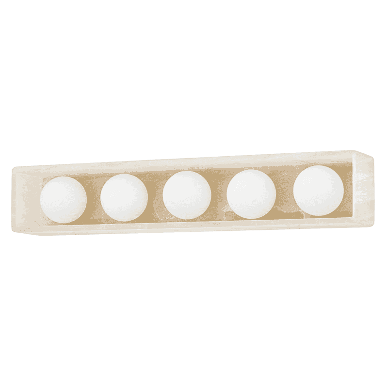 Aged Brass LED Bath Bracket from the Budnick Collection