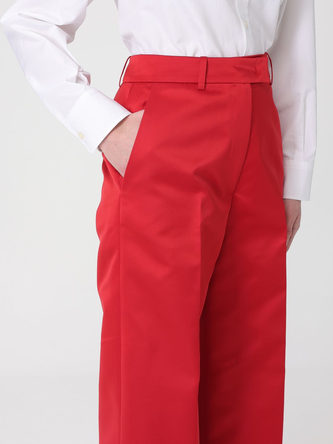 Pants Woman color Red