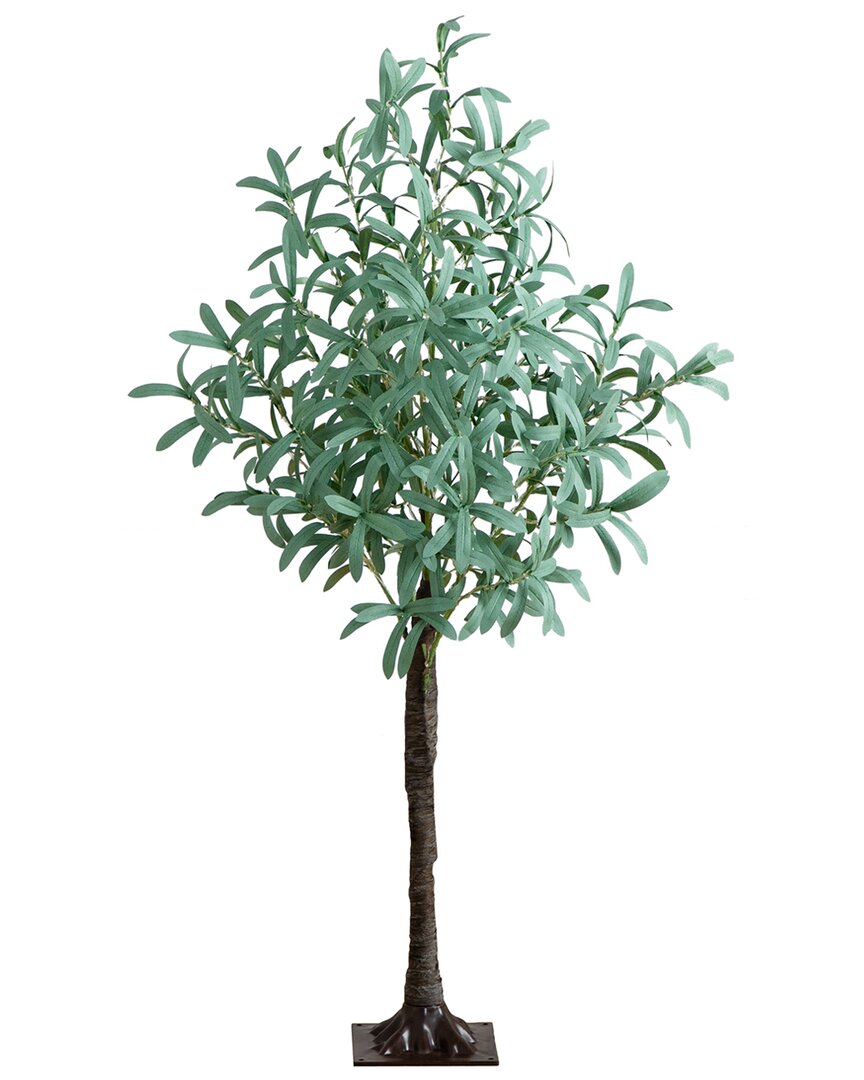 Nearly Natural 4ft Lighted Artificial Olive Tree with 240 Warm White LED  Lights
