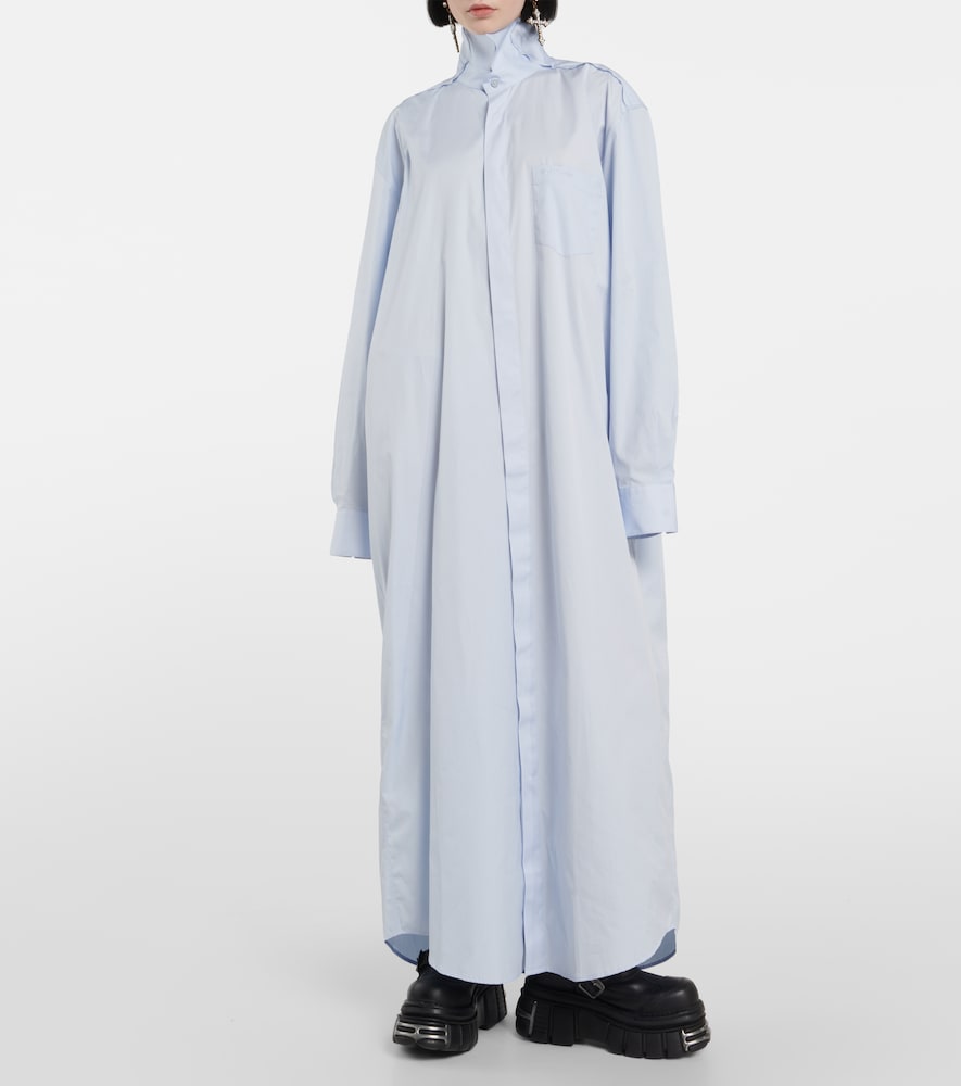 Deconstructed cotton shirt dress