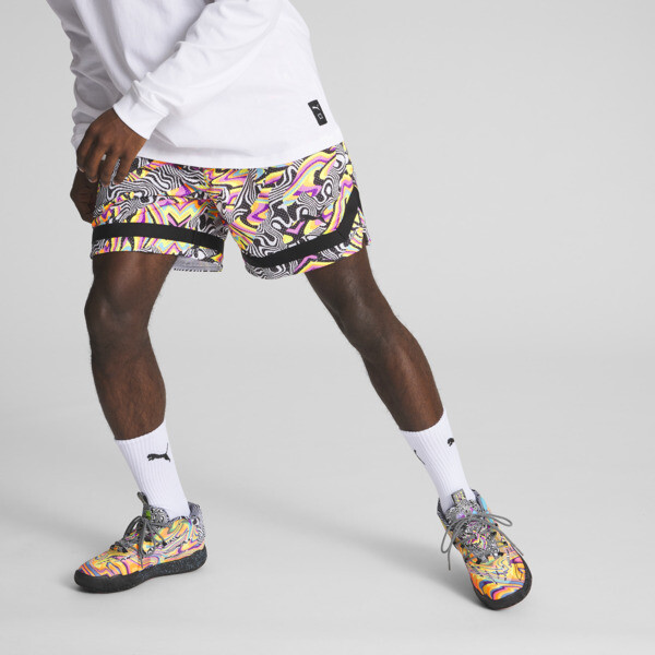 PUMA MELO x DEXTER'S LAB Men's Basketball Shorts in Black