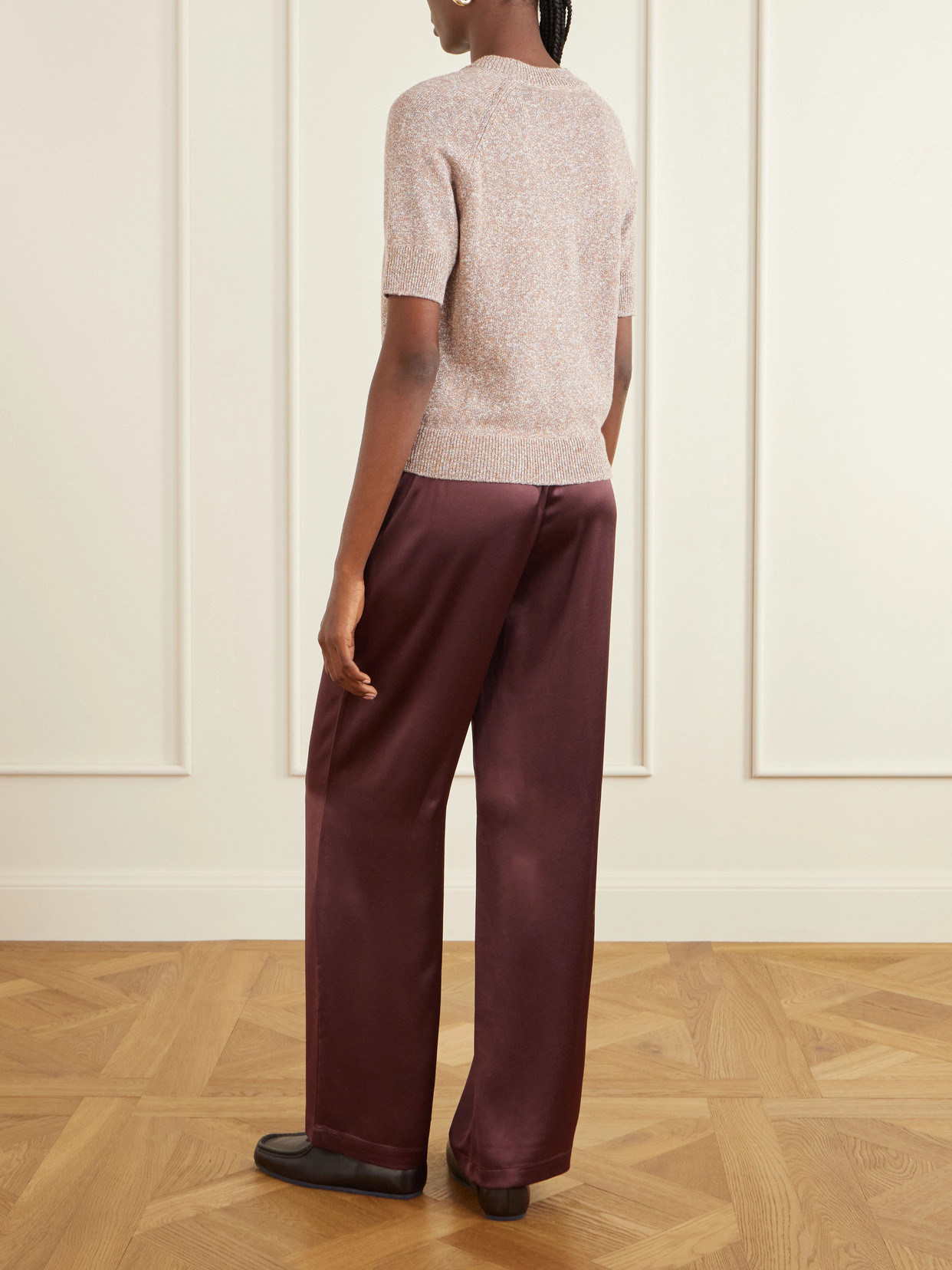 Cotton And Linen-blend T-shirt - Sand