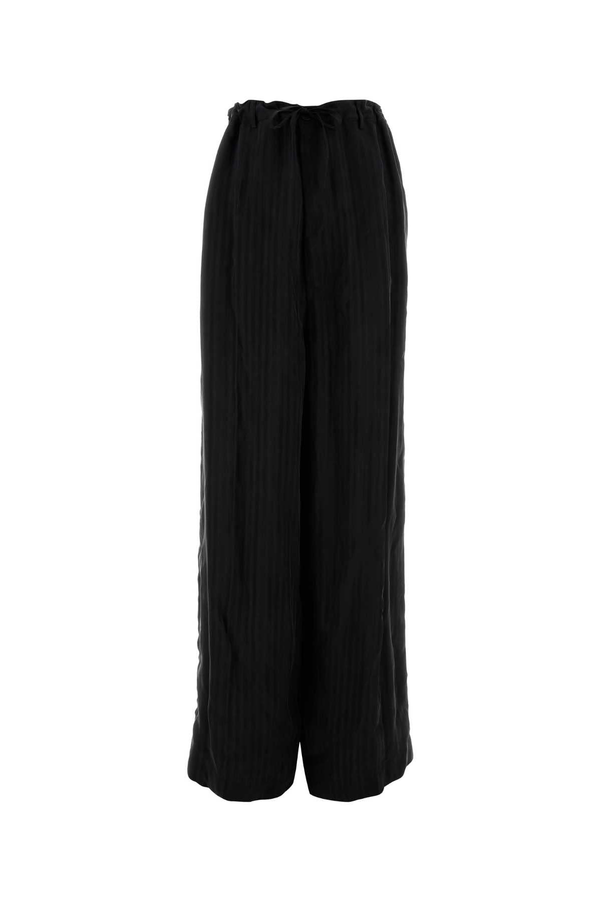 Fluid Tailored Trousers — Black