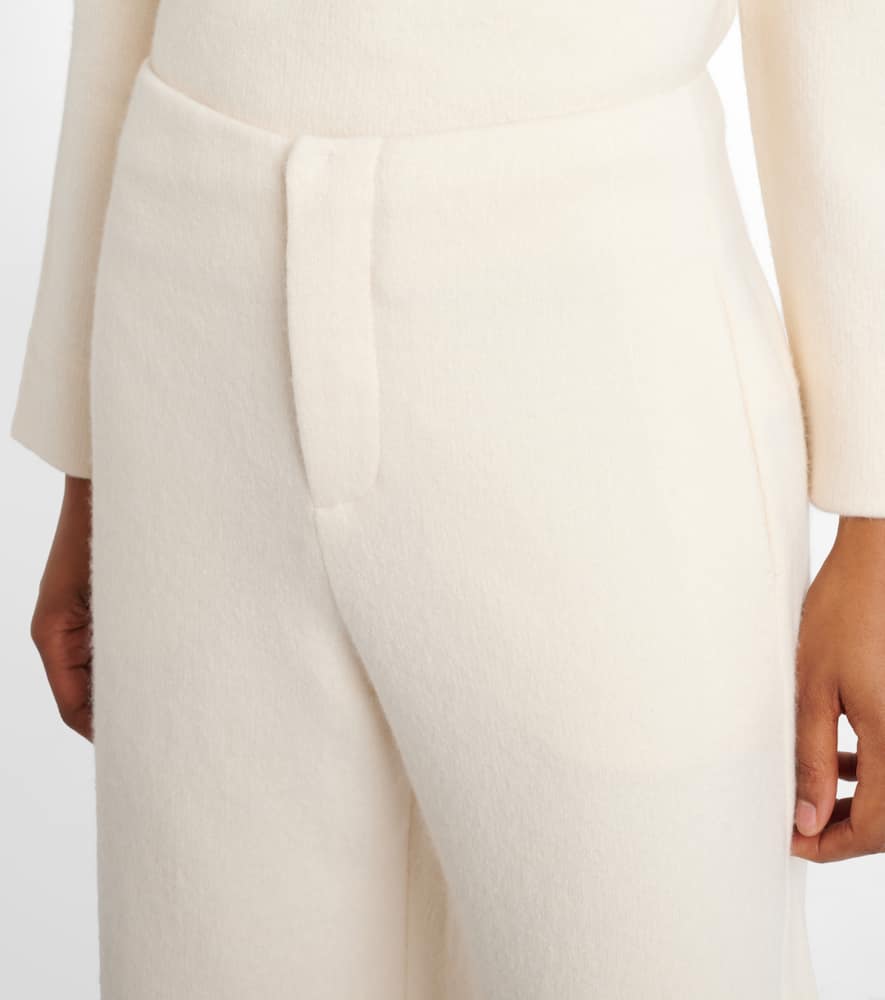 Arca cashmere and wool wide-leg pants