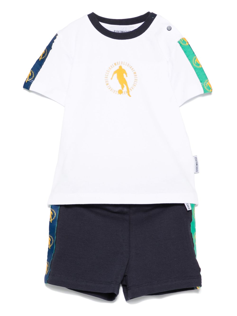 Logo-print T-shirt and shorts set - White