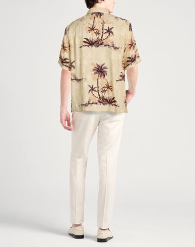 Man Shirt Beige Size 15 ¾ Silk