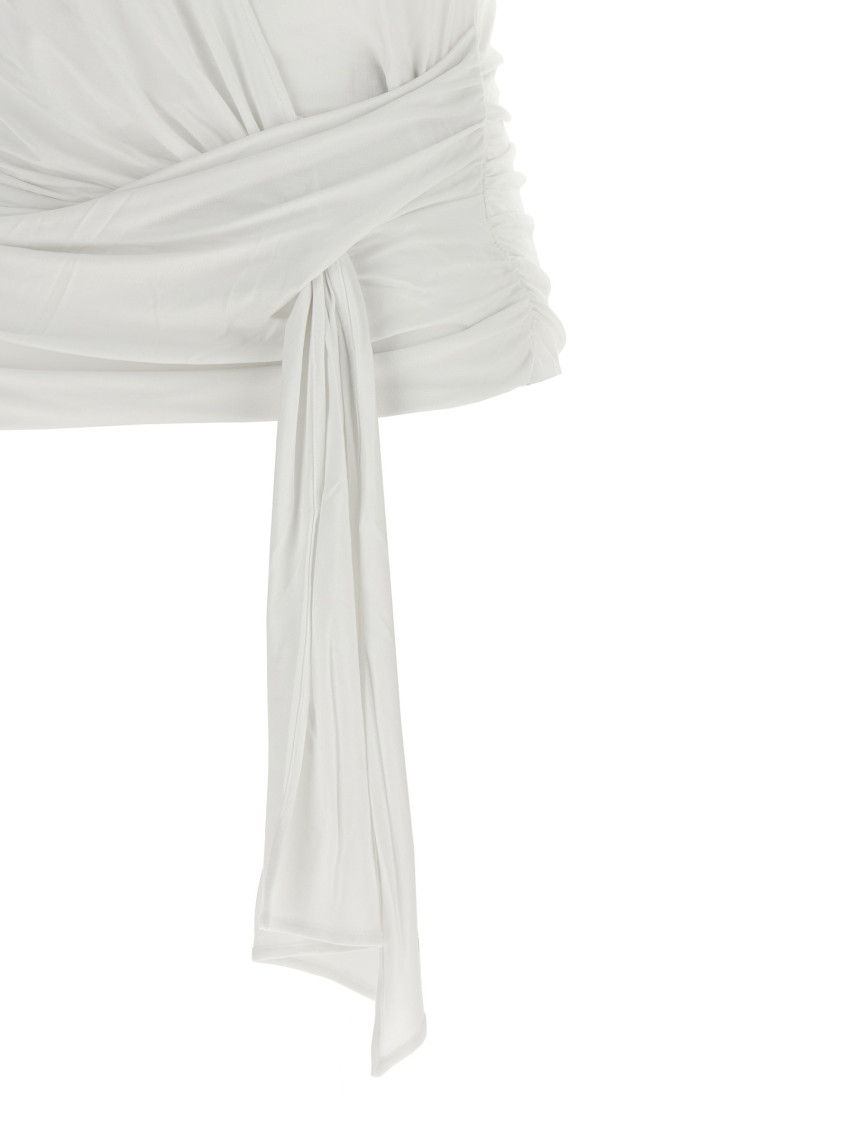 White Solid Crew Neck T-Shirt