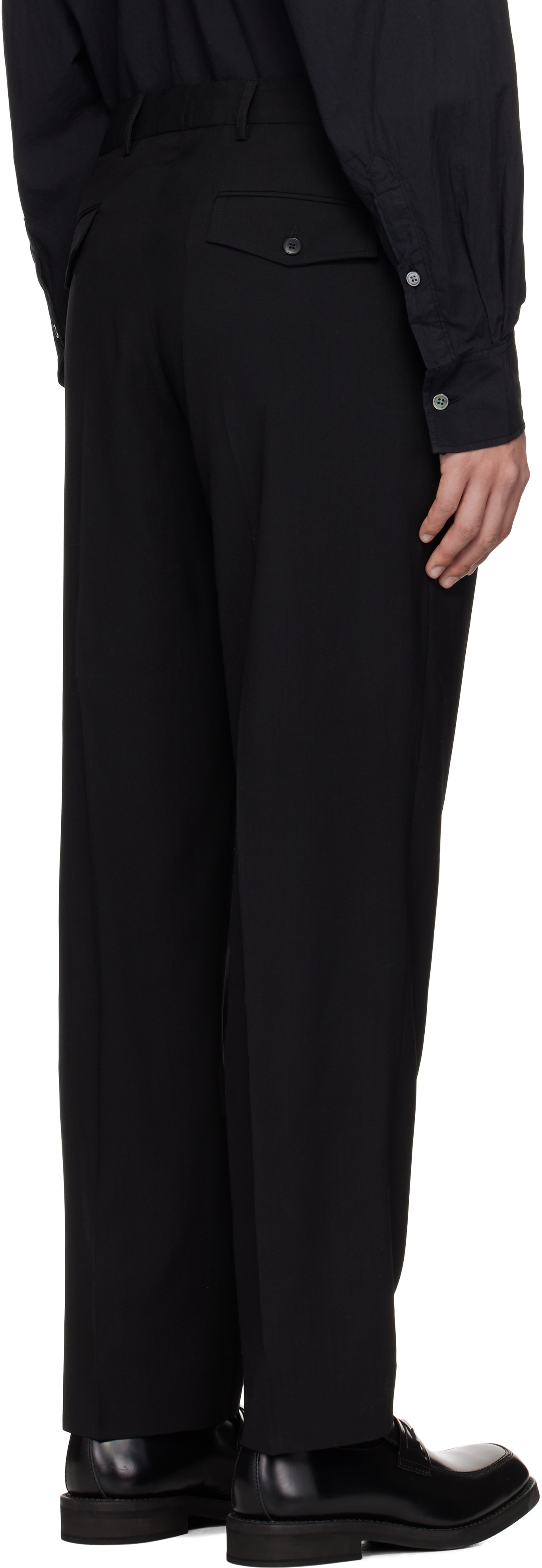 Mfpen Black Formal Trousers