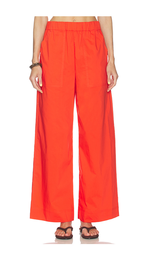 SIMKHAI Arden Pull On Pant in Lobster. M also in L