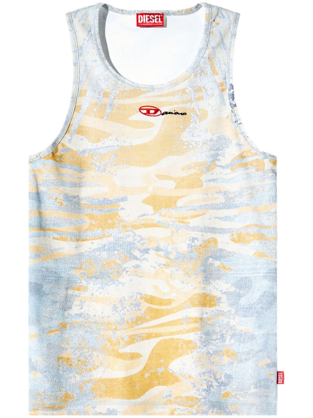 X Damiano David T-Lifty tank top - Blue