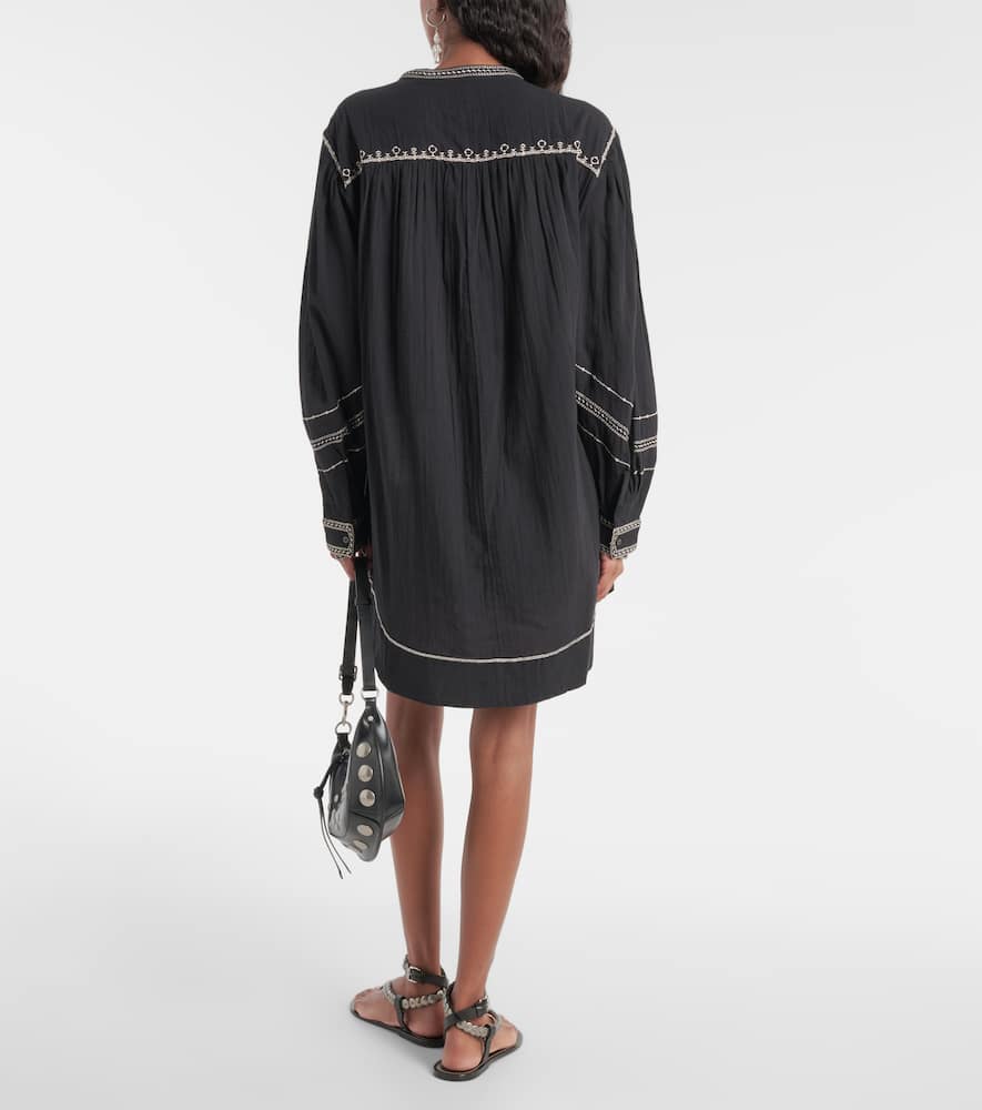 Marant Etoile Pradel embroidered cotton minidress