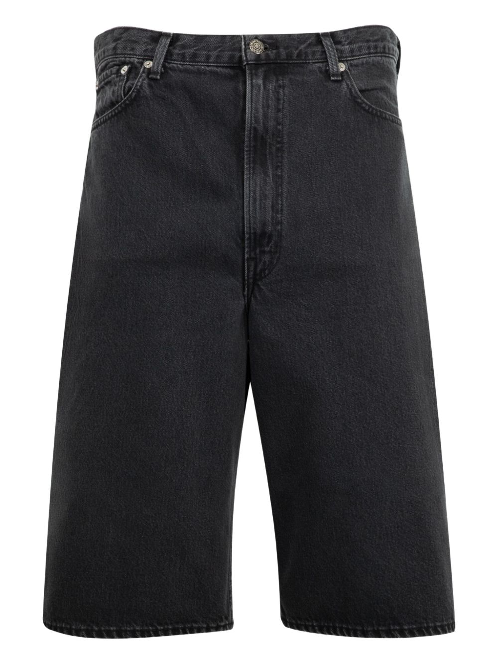 Cotton denim shorts - Black