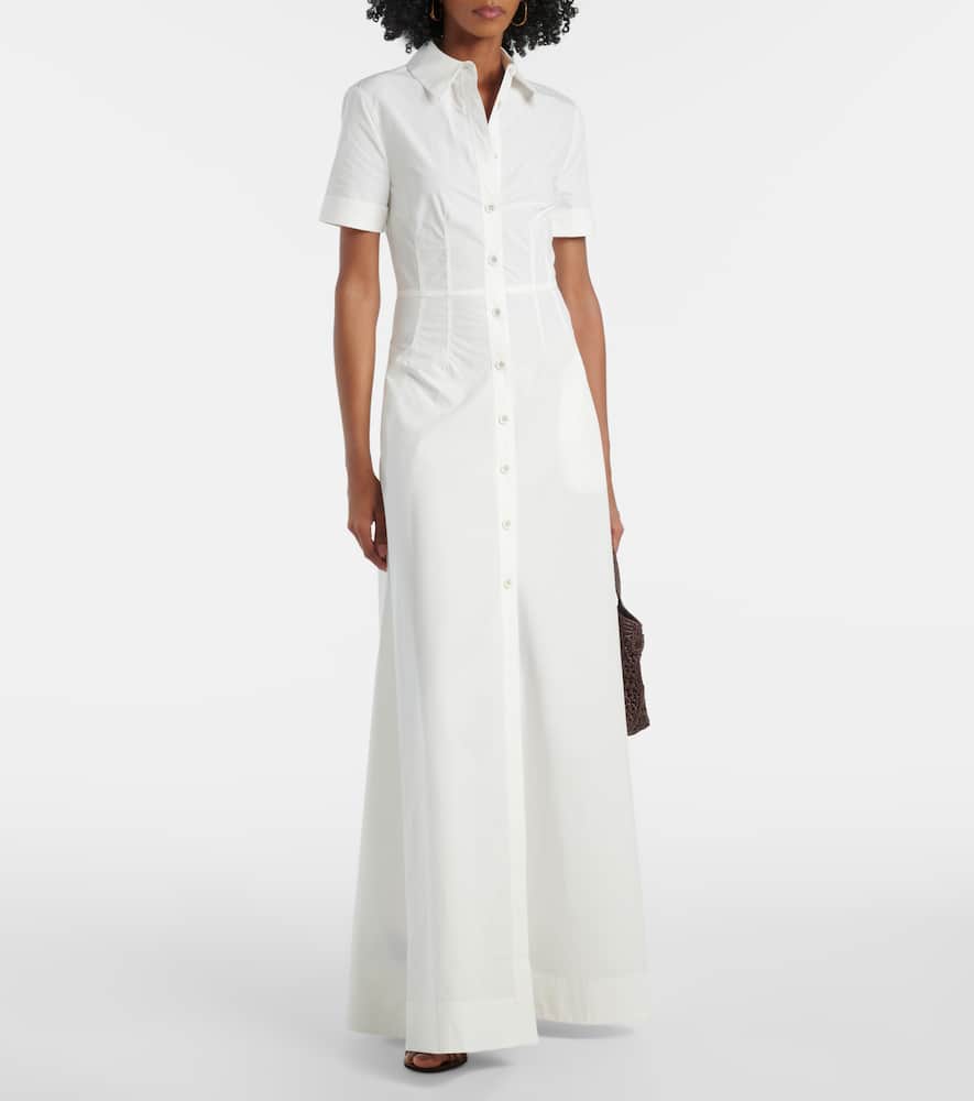 Cotton poplin shirt dress