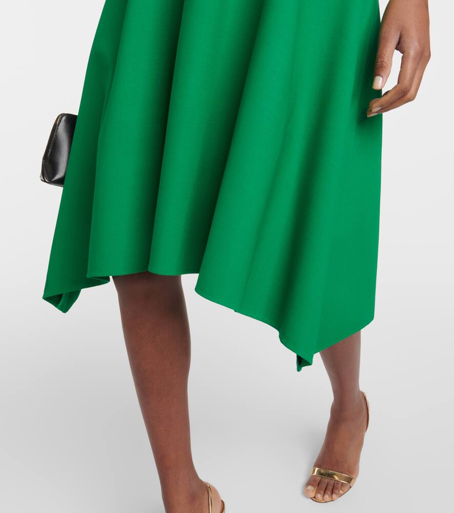 Wool-blend midi dress