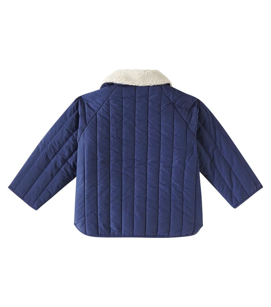 Liewood Giro faux shearling-trimmed quilted jacket