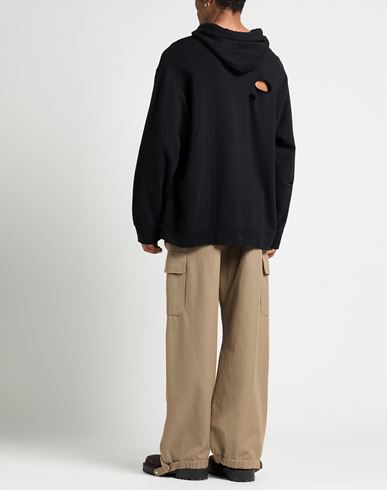 Man Sweatshirt Black Size L Cotton