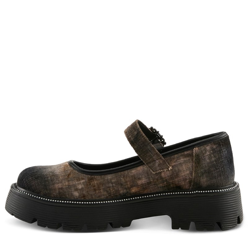 Women's Maryjana Mary Jane Platform Shoes (OLIVE MULTI)