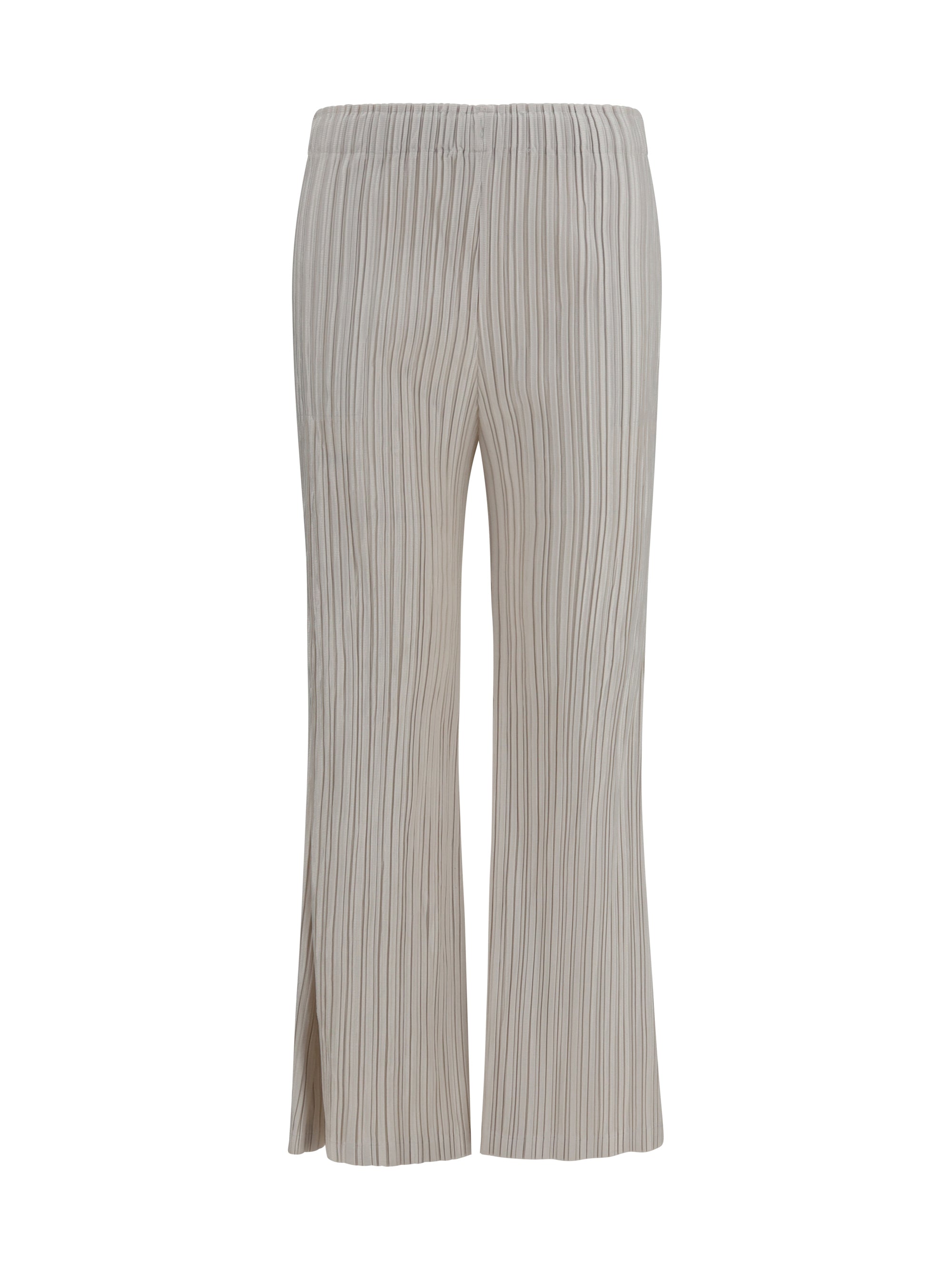 Ribbed Corduroy Trousers — White