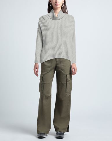 Woman Turtleneck Grey Size M Wool, Viscose, Polyamide, Cashmere
