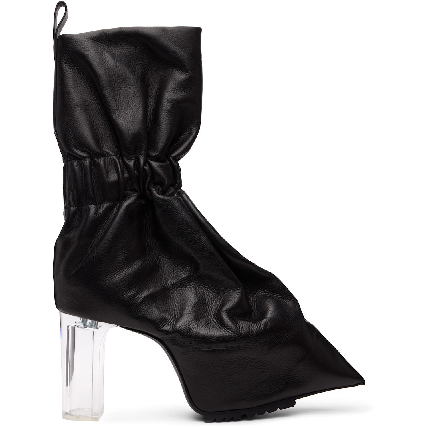 Black Temple Pull-On Cuffed Taquito Boots