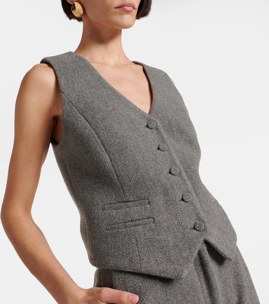 Coleridge wool and cashmere vest
