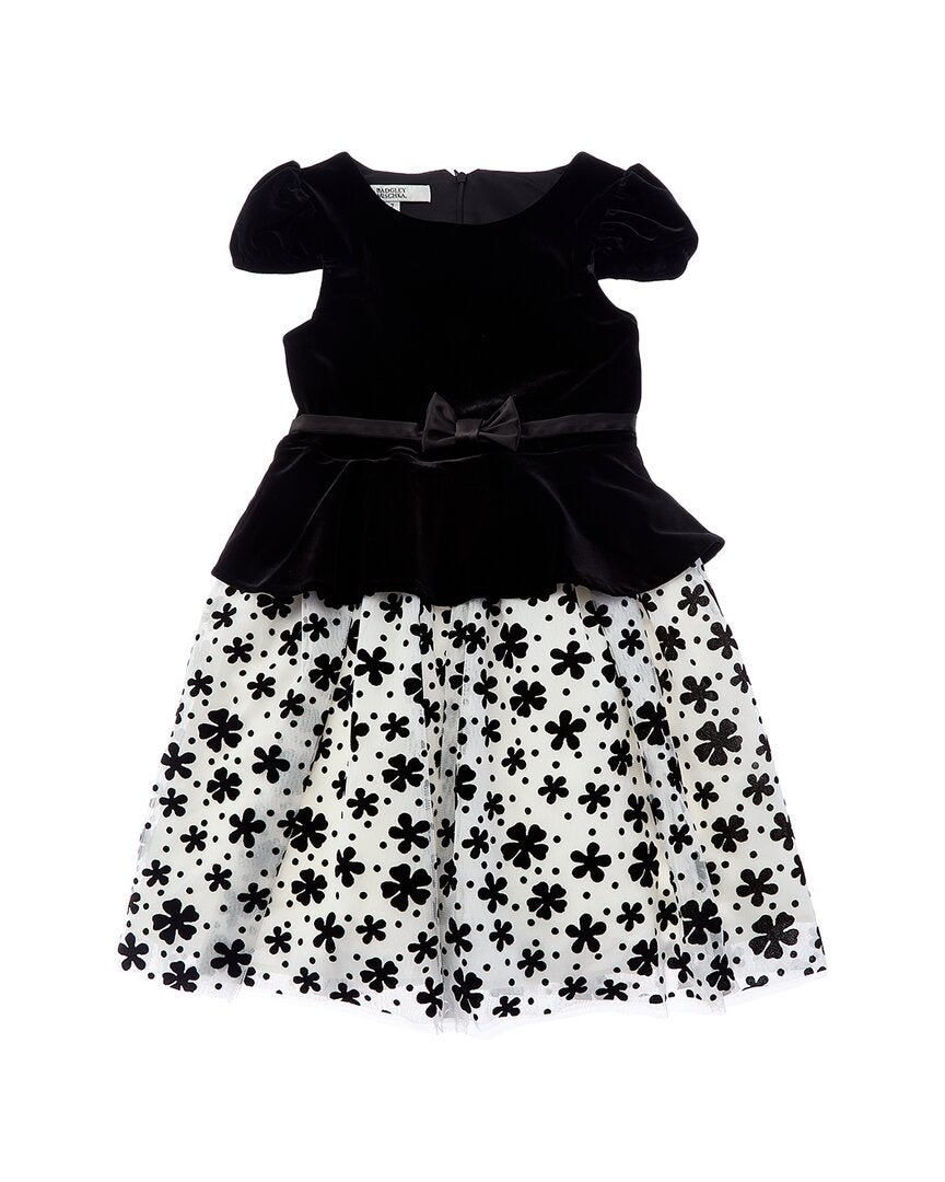 Velvet Top Peplum Dress