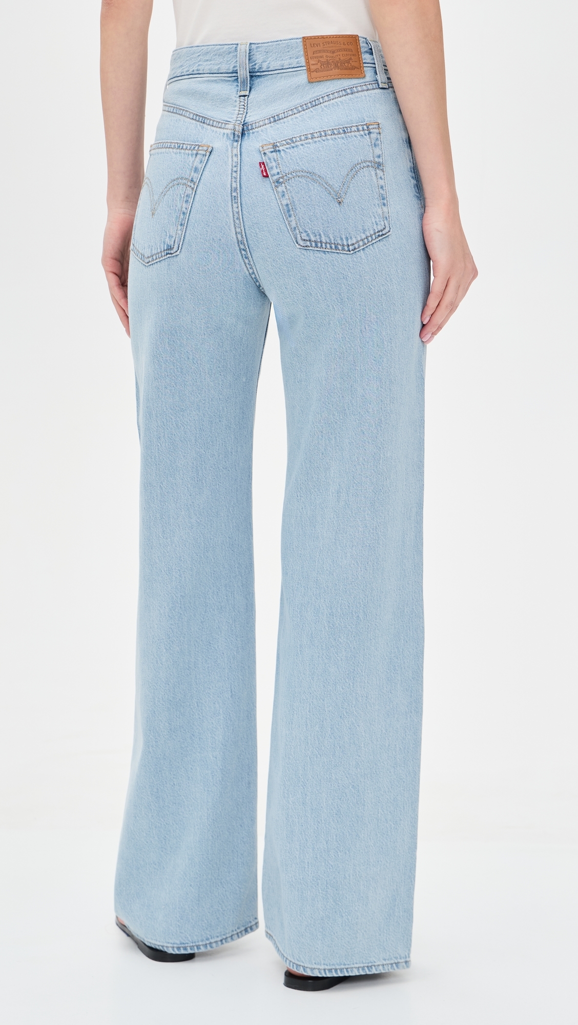 Ribcage Wide Leg Jeans Of Course Stone