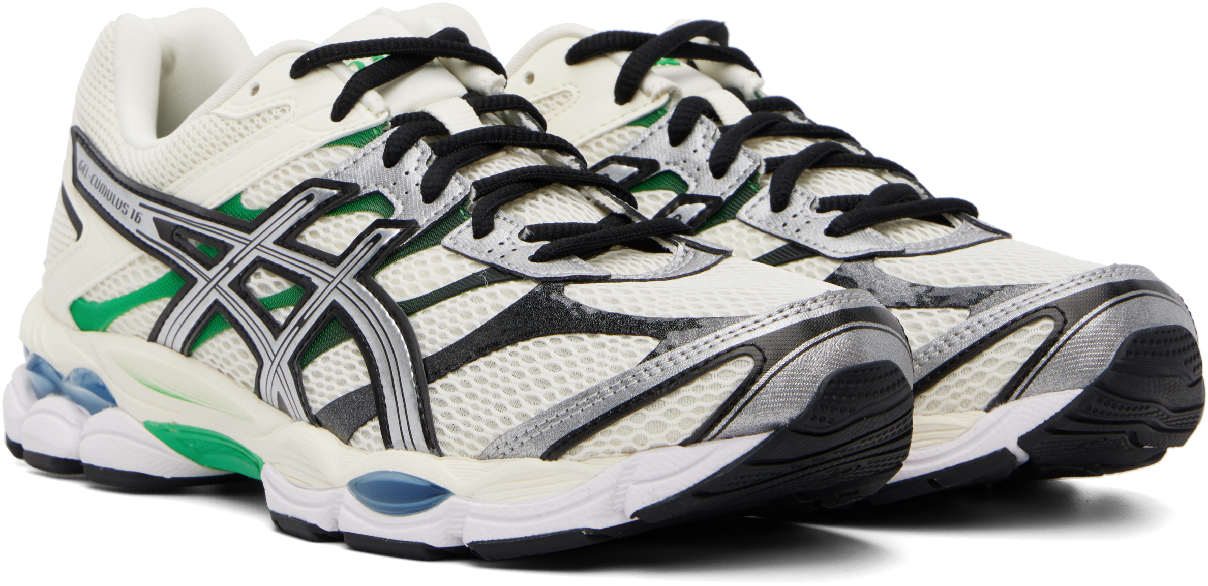 Beige & Green Gel-Cumulus 16 Sneakers