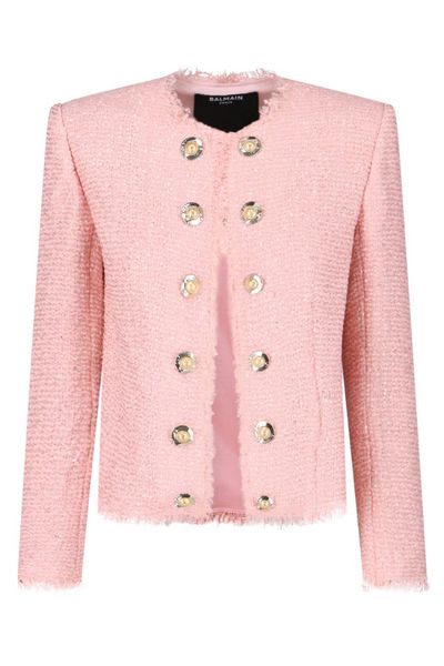 Balmain Sequin Embellished Long Sleeved Jacket