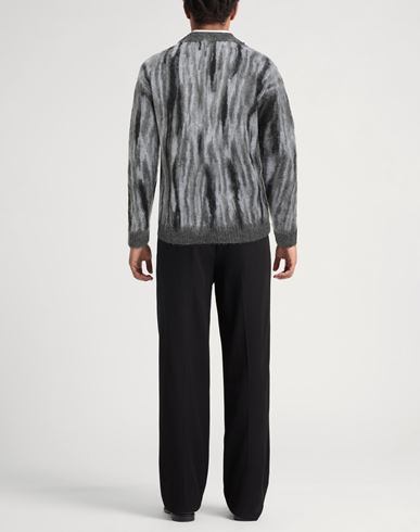 Roberto Collina Man Cardigan Grey Size 44 Mohair wool, Nylon, Wool
