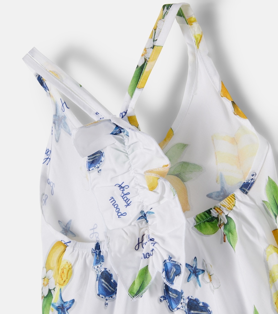 Printed cotton dress