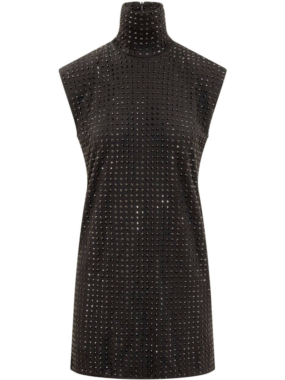 Rhinestone-embellished dress - Black