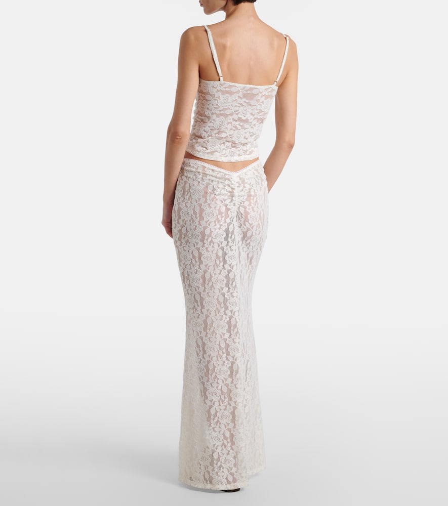 Daisy lace maxi skirt