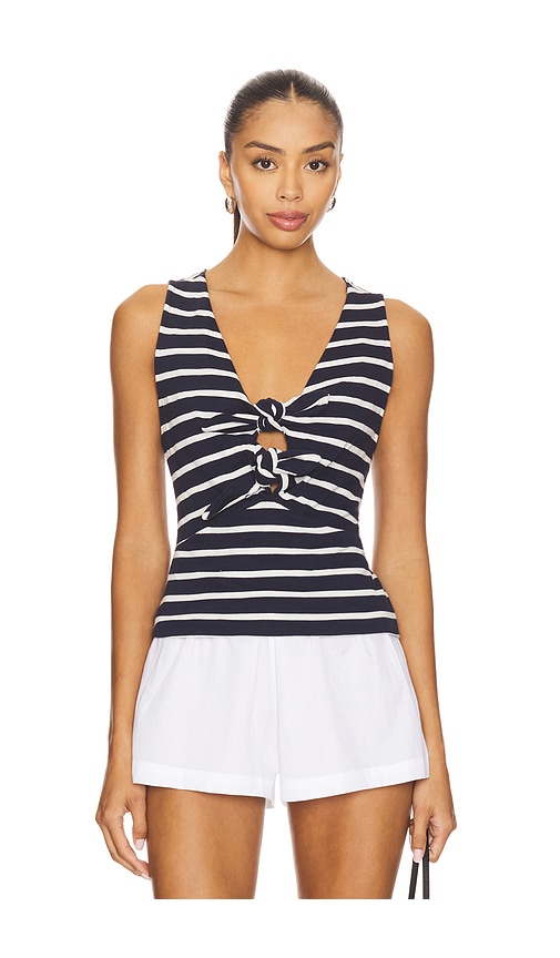 Nation Los Angeles TANK-TOP TERRI in Black,White. Größe XL/1X. Also in L, M